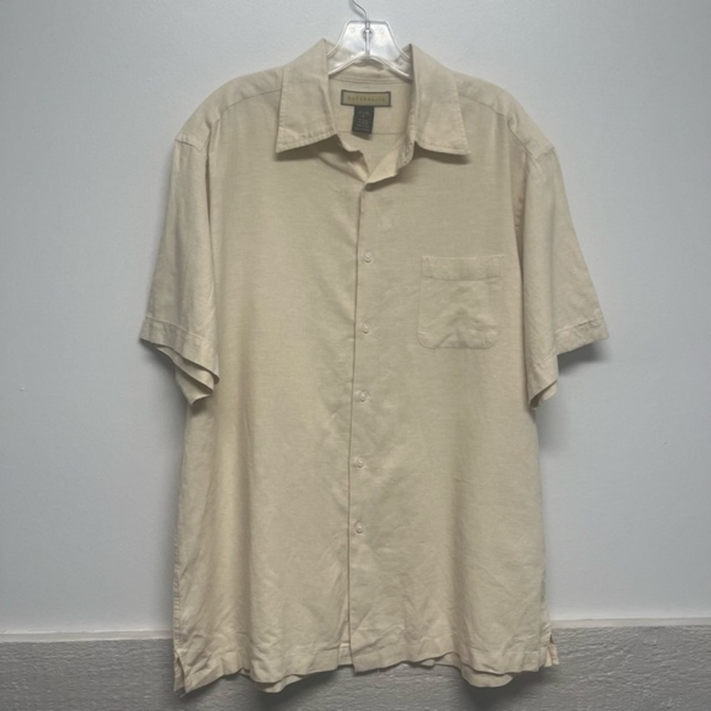 Men’s L Naturalife Linen Cotton Blend Shirt